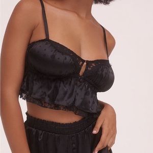 Fleur Jacquard Crop Top For Love and Lemons NWT S